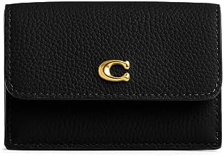 Amazon.com: Coach Women's Small Zip Around Card Case Black One