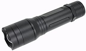 Portable Ultra Bright LED Handheld Flashlight with Adjustable Focus-3 Modes-Black