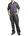 TopTie Men's Short-Sleeve Work Coverall Lightweight with Elastic Waist