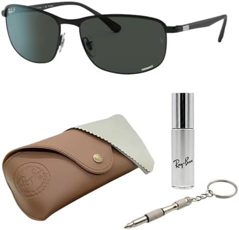 Amazon.com: Ray-Ban RB3671CH CHROMANCE POLARIZED Metal Sunglasses