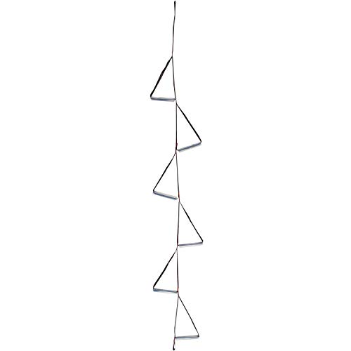 Fofana Ninja Climbing Ladder - Over 7' Tall with 6 Steps | Slackline Rope Ladder for Kids | Backyard Playground Swingset Webbing Ladder | Rope Swing for Trees