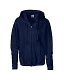 Gildan Womens Heavy Blend 8 Oz. 50/50 Full-Zip Hood(G186FL)-Navy-XL