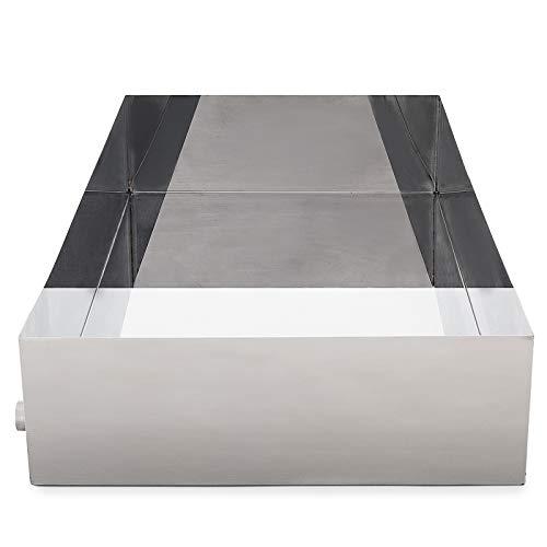 VEVOR Maple Syrup Evaporator Pan Maple Syrup Boiling Pan Stainless Steel Square Pan for Boiling Syrup (34"x 18" x 6", Normal)