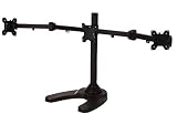 EasyMountLCD EZM Articulating Heavy-Duty Triple Monitor Mount Stand Free Standing with Grommet Mount Option up to 24" (002-0033)