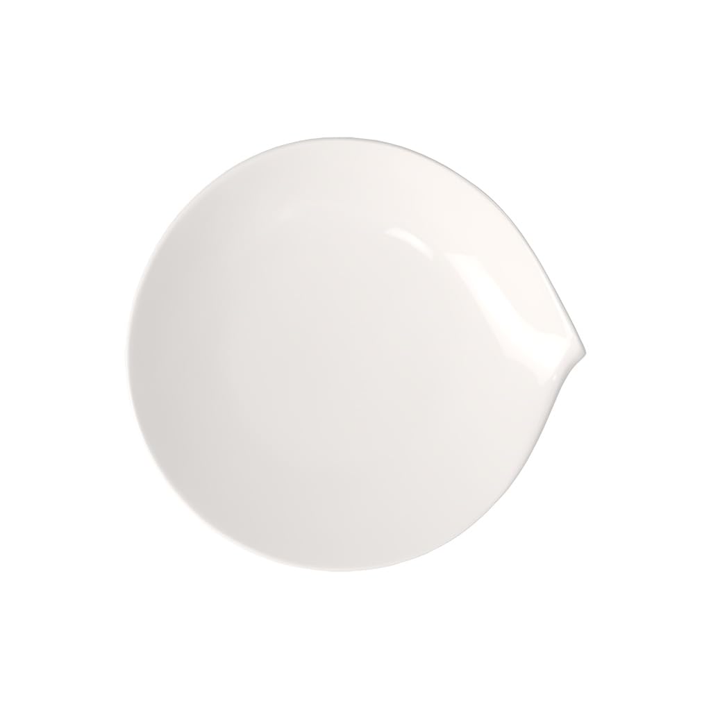 Villeroy & Boch Flow Dinner Plate, 28 x 27 cm, Premium Porcelain, White