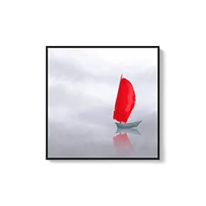 Framed Canvas Home Artwork Decoration Night Canvas Wall Art for Living Room, Bedroom - 16x16 inches