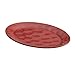 Rachael Ray Cucina Dinnerware 10-Inch x 14-Inch Stoneware Oval Platter, Cranberry Red