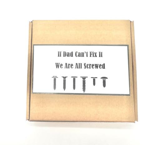 Woodscrew Box Assortment Set - If Dad Can't Fix It Fathers Day Gift Idea