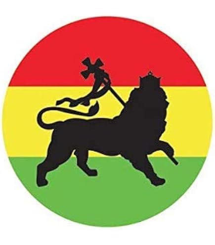 Car Decal Rasta Reggae Sticker - Lion Of Judah, One Love, Jah, Vinyl ...