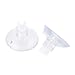 Pawfly 20-Piece Food Grade Aquarium Suction Cups Soft Clips 4 mm Airline Tube Holders/Clamps for Fish Tank, Clear 0.2