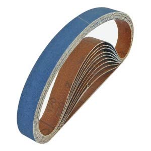 Toolpak 10mm x 330mm Zirconium Sanding Belts 10 x 120 Grit