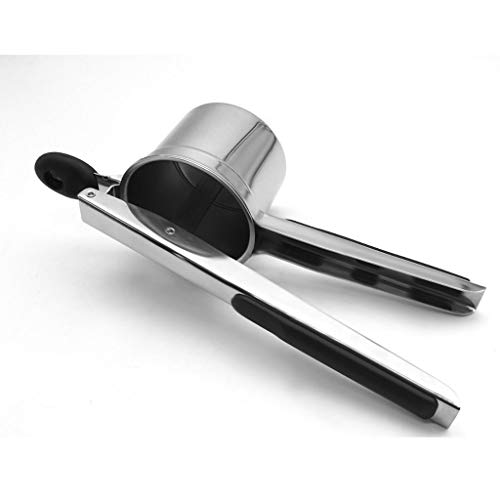 image for Kidirt Silicone Handle Potato Mud Press Machine, Stainless Steel Fruit