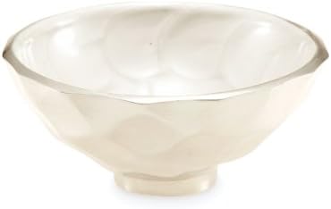 Julia Knight Diamond Round Bowl, 4.25-Inch, Snow, White