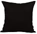 TangDepot Cotton Solid Throw Pillow Covers, 12" x 18" , Black primary