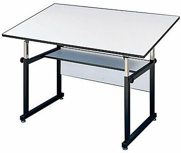 WorkMaster Junior Four-Post Drafting Table with Black Base