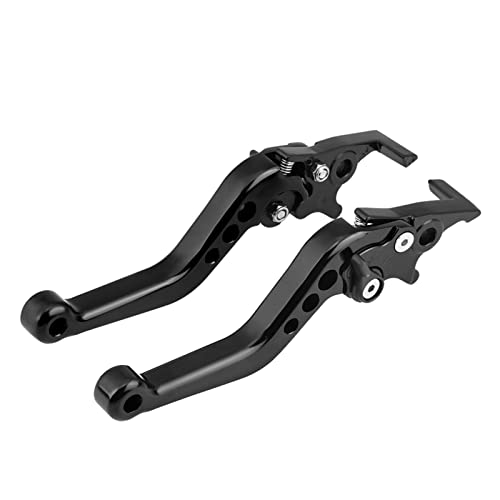 Photo 1 of Brake Levers Motorcycle, 1 Pair Motorcycle Clutch Brake Handle Levers Universal Brake Lever Handle Double Disc for GY6 Xmaximum 400(Black)