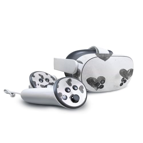 Glossy Glitter VR Skin Compatible with Meta Quest 3S - Ink Hearts - Premium 3M…