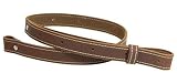 Leather Rifle Sling genuine Vintage brown crazy horse gun strap stitched 1" inch