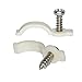 SpiritLED 100 Lots Strip Light Mounting Bracket,One Side Fixing,Screws Included (Ideal for Waterproof Strip Width 8mm(5/16