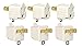 3-Prong to 2-Prong Adapter Grounding Converter 3 Pin to 2 Pin Power AC Ground Lifter For wall Outlets Plugs, Electrical, Household, Workshops, Industrial, Machinery, And Appliances, 6-Piece.