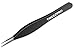 Tweezpro Stainless Steel Point Tweezers for Ingrown Hairs, Eyebrow Hairs, Facial Hairs, and Splinters Removal- Precision Tweezers, Black (Point)