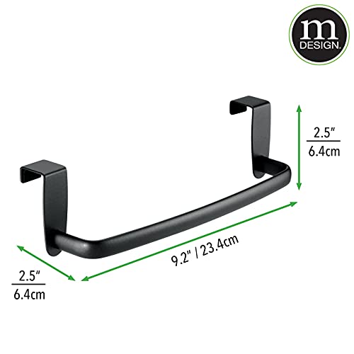 mDesign Steel Metal Wire Over Towel Rack Storage Organizer Hang on or Door