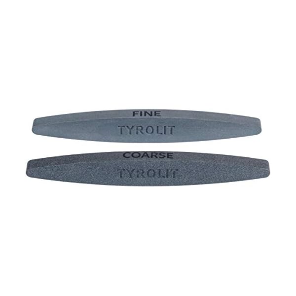 TYROLIT LIFE Keramik-Wetzstein fÃ¼r scharfe Messer (2 StÃ¼ck) â KÃ¶rnung 100 & 240 â Abziehstein fÃ¼r Sense, Gartenschere, Axt und RasenmÃ¤hermesser – Bild 6