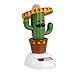 KODORIA Solar Powered Dancing Toy Bobbling Dancing Toy Car Desk Decorative Ornament Kids Children Birthday - Cactus