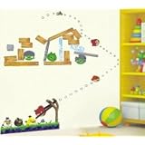 Angry Birds Birthday Supplies Angry Bird Game Wall Sticker Decal for Baby Nursery Kids Room