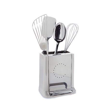 Curtis Stone Multifunction Utensil Caddy and Tablet Stand (Certified Refurbished)