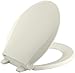 Kohler 4639-96 Cachet Quiet-Close with Grip-Tight Bumpers Round-front Toilet Seat, Biscuit primary