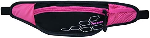 Jinrex Running Belt with Water Bottle, Running Fanny Pack with Adjustable Straps, Large Pocket Waist Bag Phone Blue