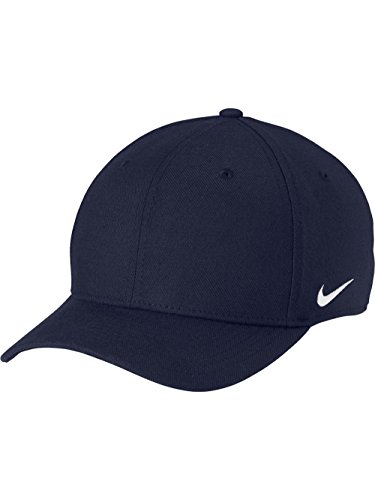 NIKE Team DF Swoosh Flex Cap (College Navy/White, M/L) NIKE Team DF Swoosh Flex Cap (College Navy/White, M/L)