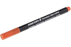 2mm Fabric Textile Marker Pen Permanent Paint Marking DIY Patchwork Craft-Highlighter Orange Durability