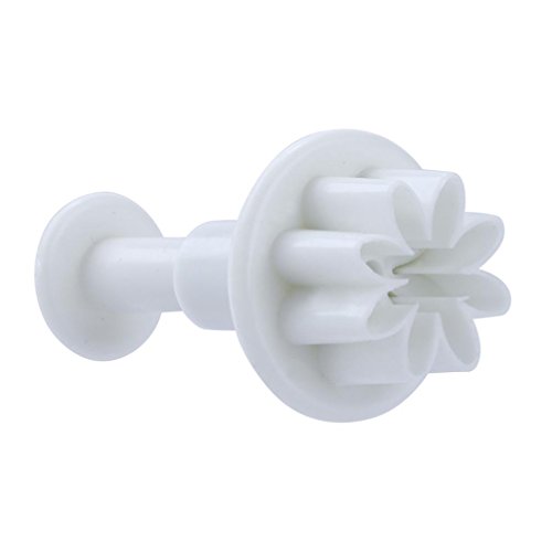 Hunzed Cake Mould, 4Pcs { Flower Plunger Cookie Cutter Mold } { Biscuit DIY Baking Cake Decorating } Kitchen Baking Tool