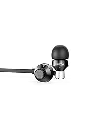 Betron DC950 Auriculares Auriculares, Aislamiento de Ruido, Cable Sin Enredos, Sonido Bass Driven (Negro)