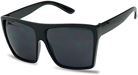 SunglassUP Extra Large Square Retro Flat Top Oversized Aviator Sunglasses