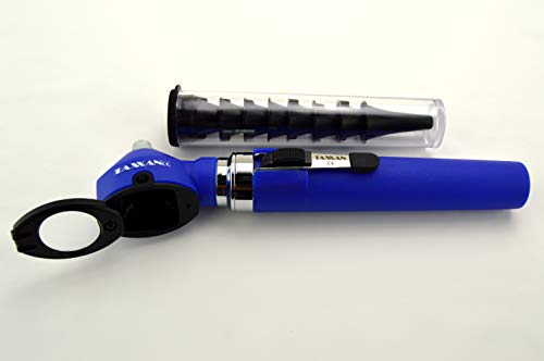 TAXXAN Fiber Optic Otoscope Set Blue in CASE ENT Diagnostic Set Otoscope with Disposable Speculum