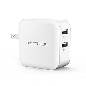 usb充電器 RAVPower 24W 2ポート 急速充電 チャージャー (ホワイト)
