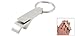 Alloy 30mm Split Ring Bottle Opener Keychain Keyring Hanging Decoration