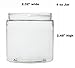 Clear 4 oz Plastic Jars with White Lids (6 pk) with Mini Jar - PET Round Refillable Containers