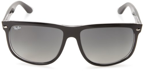 Ray-Ban RB4147 - TOP BLACK ON TRANSPARENT Frame GREY GRADIENT AZURE Lenses 60mm Non-Polarized