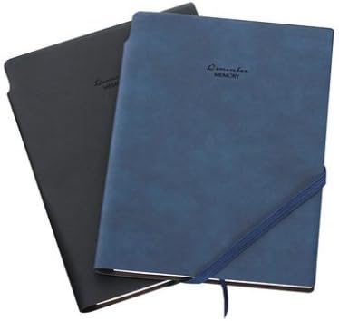 Ryu liberte Paper Notebook - Notebook with Pen Holder - Thick Premium Paper + Page 　A5 6.1x8.3 In