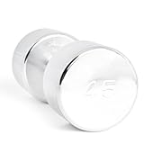 CAP Barbell Chrome Dumbbell with Contoured Handle, 45-Pound