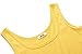 Herou Women Summer Beach Casual Flared Midi Tank Dress Small Yellow