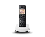 Panasonic KX-TGC310SPB - Teléfono inalámbrico digital (DECT Single, identificación de llamada entrante), negro