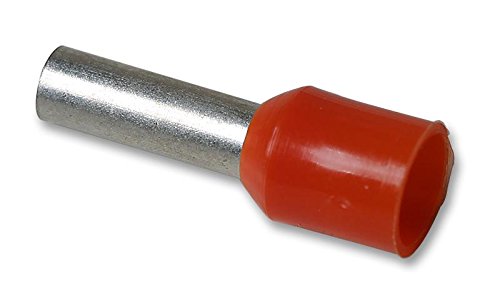 Multicomp E4009-ORANGE Insulated Ferrule, 4 mm Size, Pack of 100