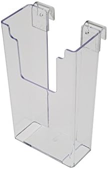Acrylic Gridwall Stylized Brochure Holder 8"