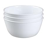 Corelle Livingware 1032595 28-Ounce Super Soup/Cereal Bowl, Winter Frost White (Set of 3)