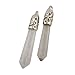 Hexagonal Healing Pointed Stone Pendant Gems 14pcs Long Reiki Chakra Crystal Rock Charm Pendant for Necklace Jewelry Making